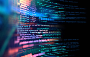Stock photo of code on a screen