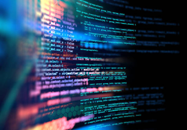 Stock photo of code on a screen