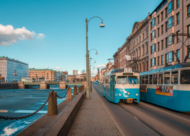 Stock photo of Göteborg (including a famous tram)