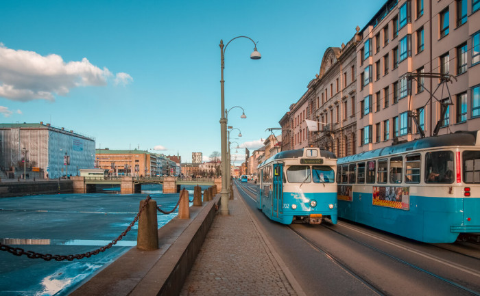 Stock photo of Göteborg (including a famous tram)