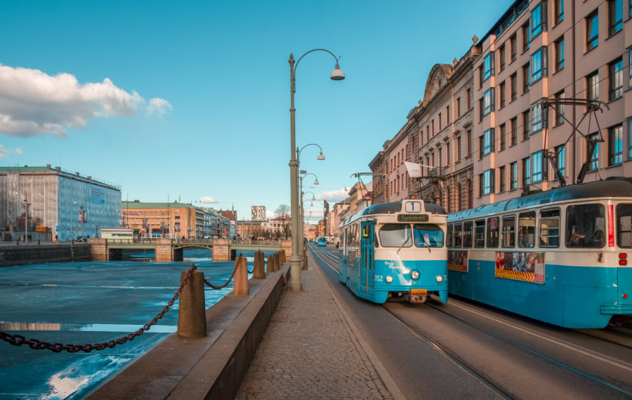 Stock photo of Göteborg (including a famous tram)