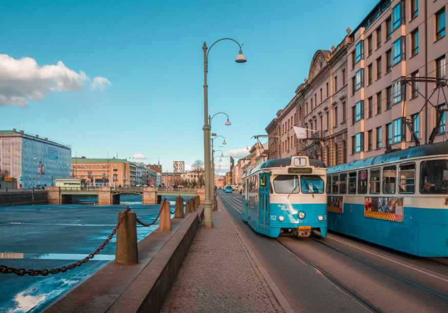 Stock photo of Göteborg (including a famous tram)