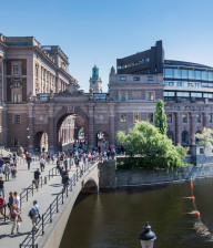 Stock photo of Stockholm (north side of the Riksdag)