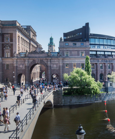 Stock photo of Stockholm (north side of the Riksdag)
