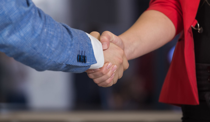 Stock photo of a handshake