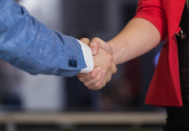 Stock photo of a handshake